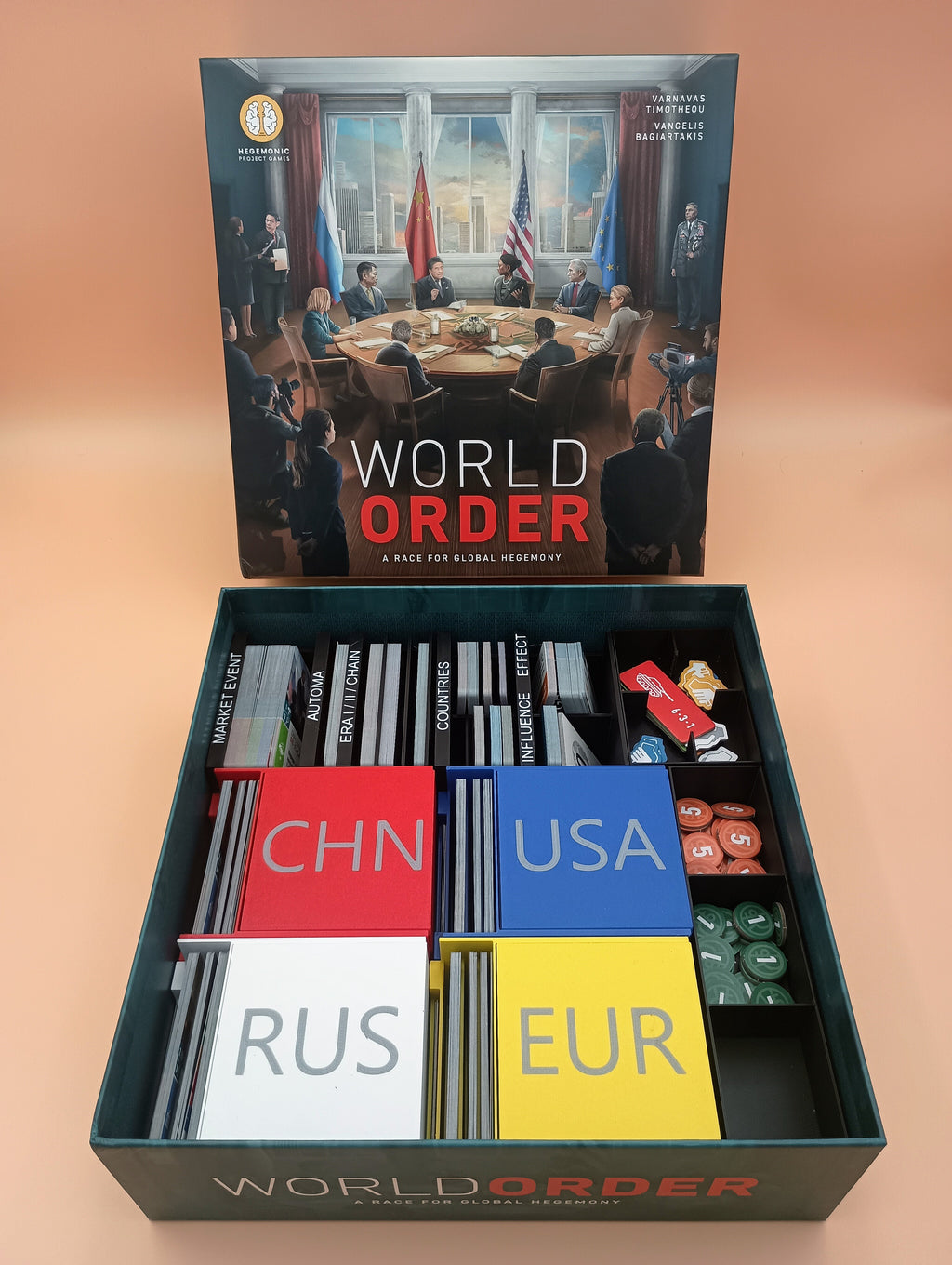 World Order Premium Game Organizer Handles World in Turmoil and Diplomacy & Dominance