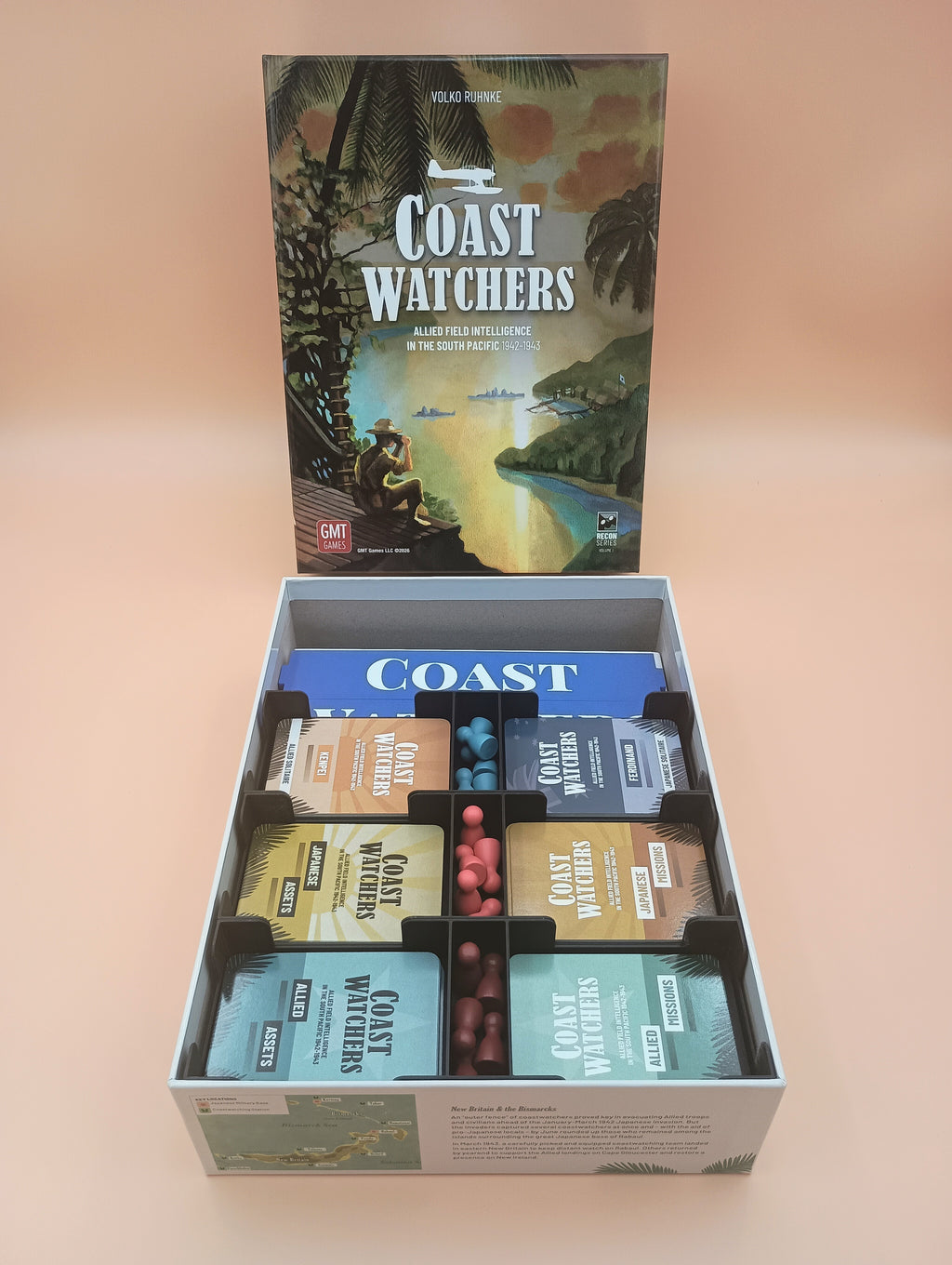 Coast Watchers Game Organizer / Insert from GMT Games