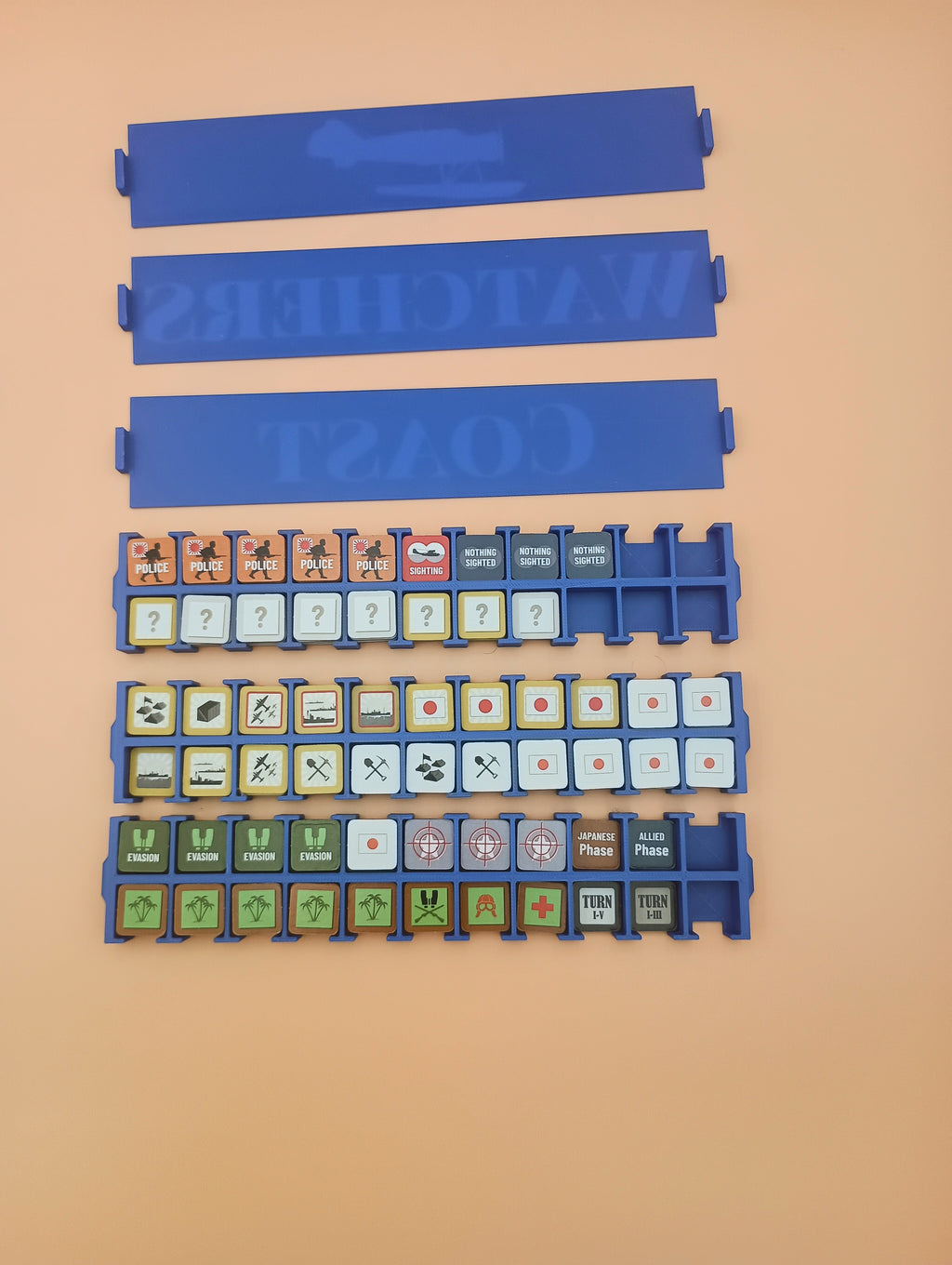Coast Watchers Game Organizer / Insert from GMT Games