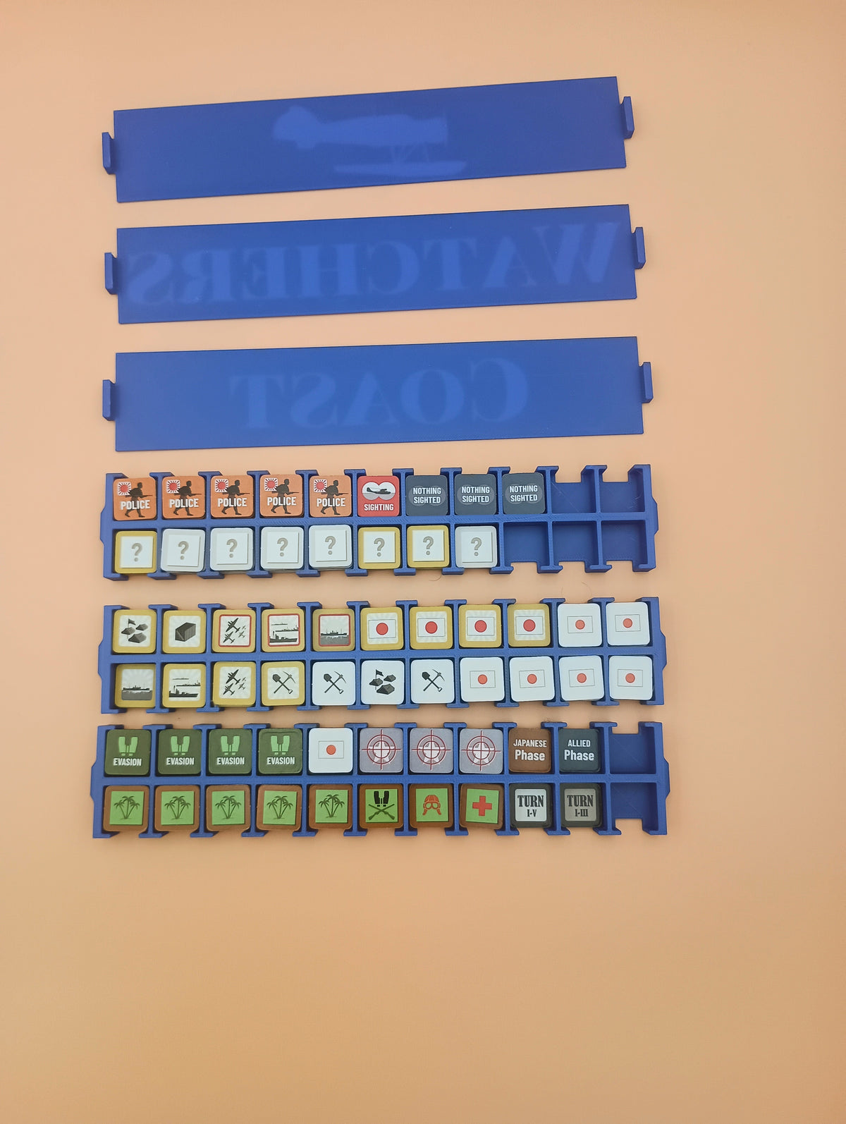Coast Watchers Game Organizer / Insert from GMT Games