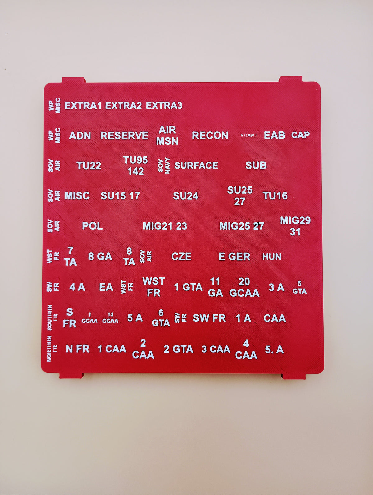 Red Strike Game Organizer / Insert Vuca Simulations