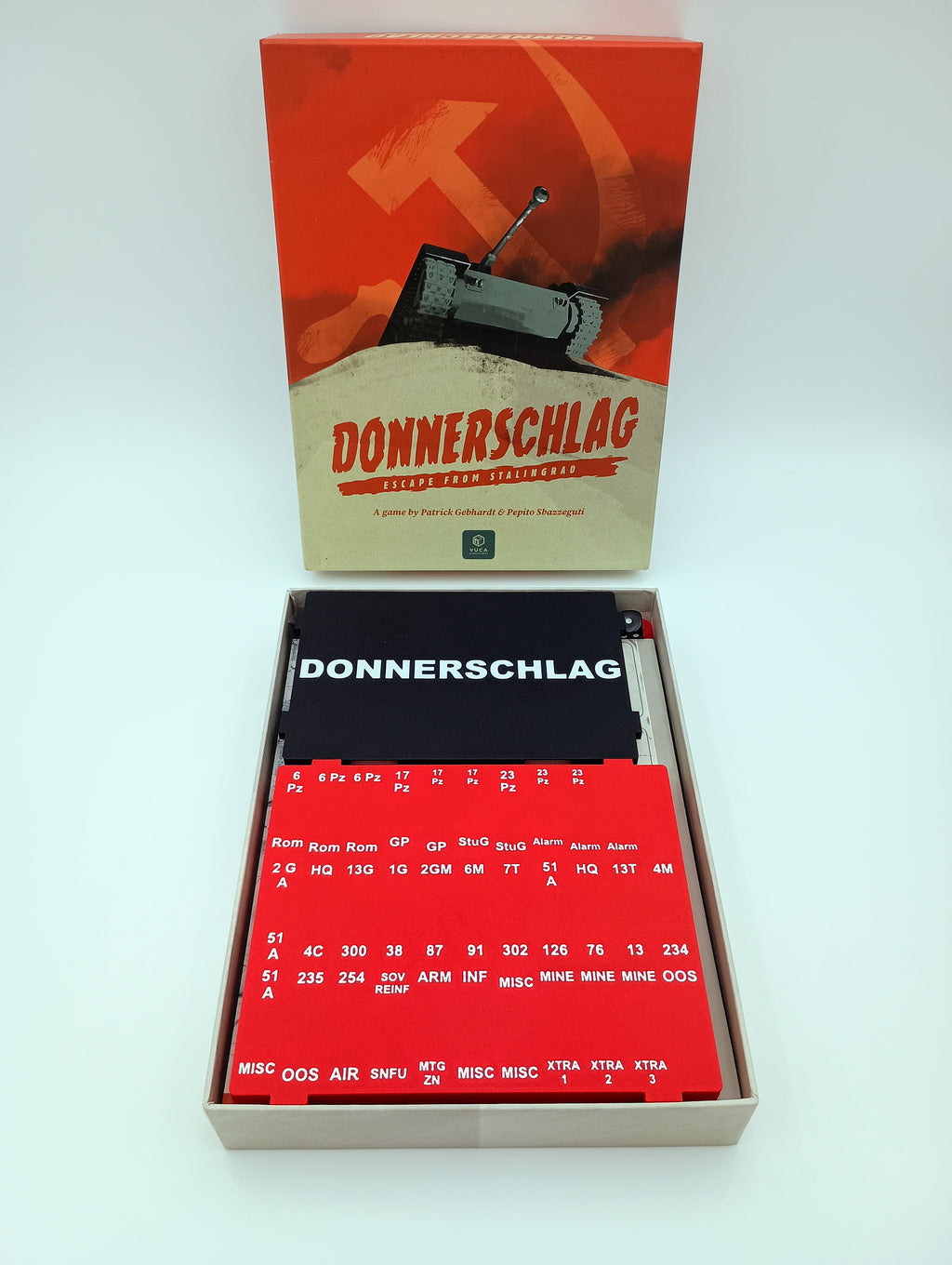 Donnerschlag Board Game Organizer & Insert VUCA Simulations