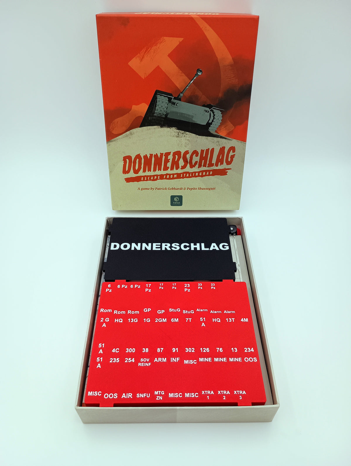 Donnerschlag Board Game Organizer & Insert VUCA Simulations