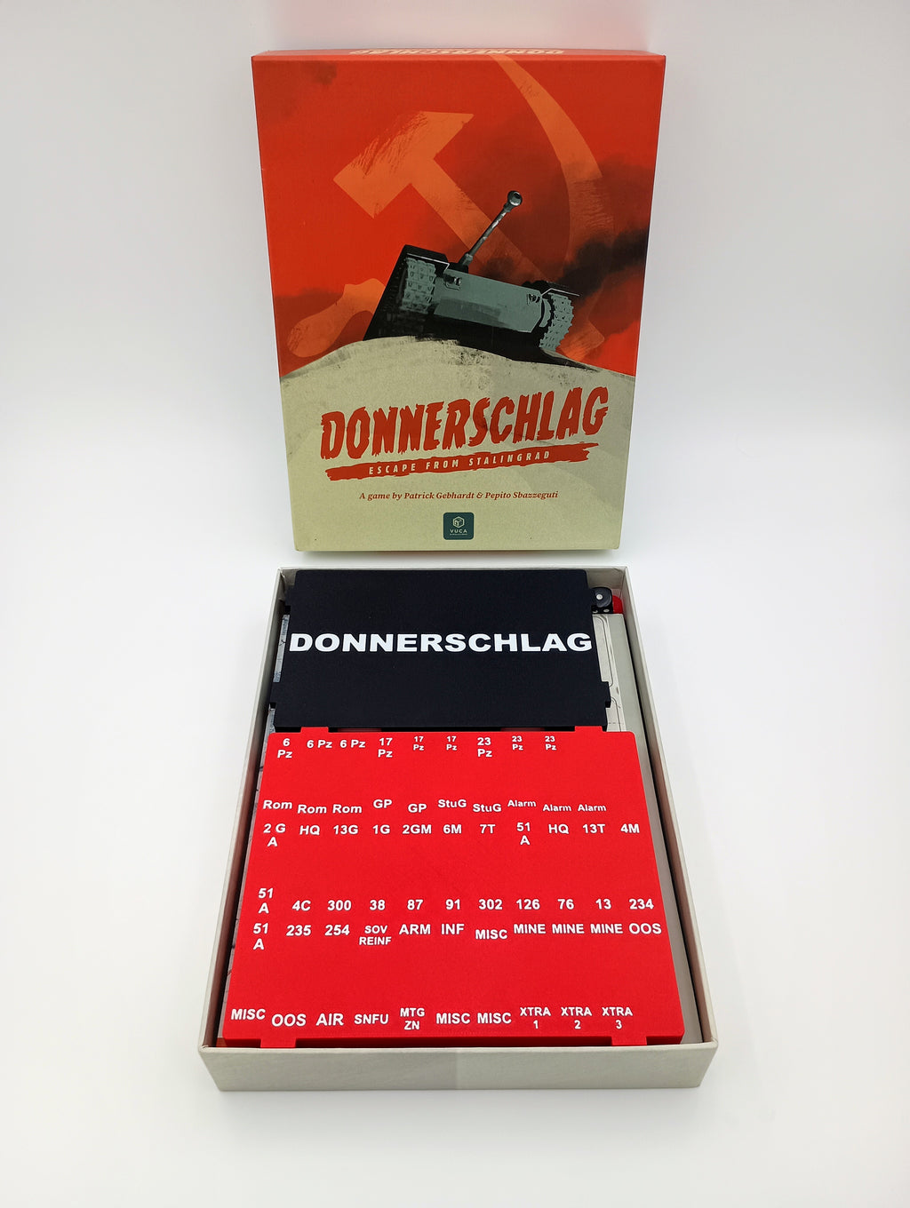 Donnerschlag Board Game Organizer & Insert VUCA Simulations