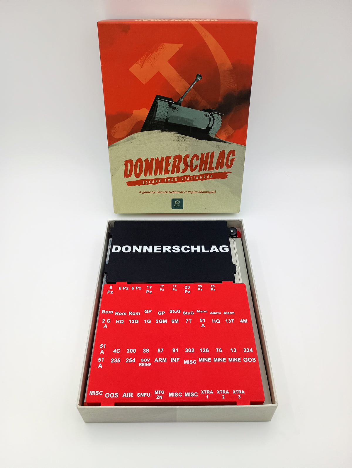 Donnerschlag Board Game Organizer & Insert VUCA Simulations
