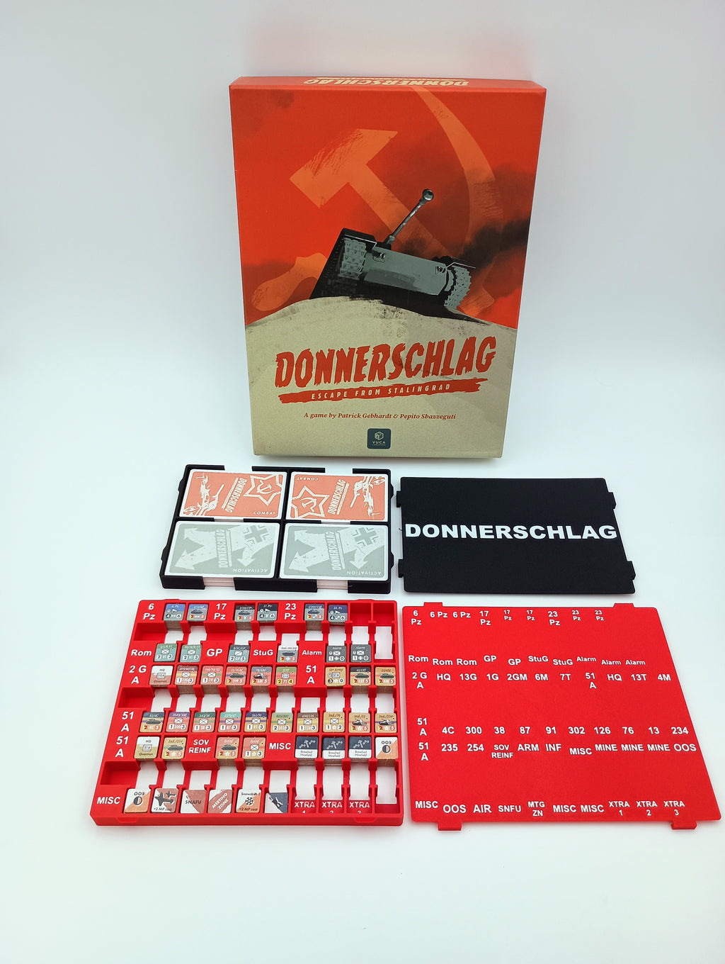 Donnerschlag Board Game Organizer & Insert VUCA Simulations