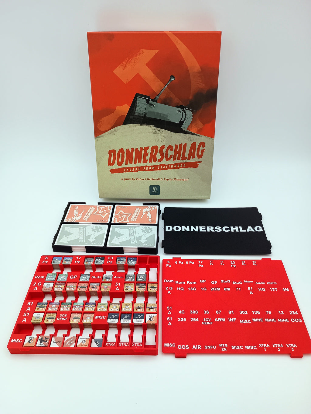 Donnerschlag Board Game Organizer & Insert VUCA Simulations