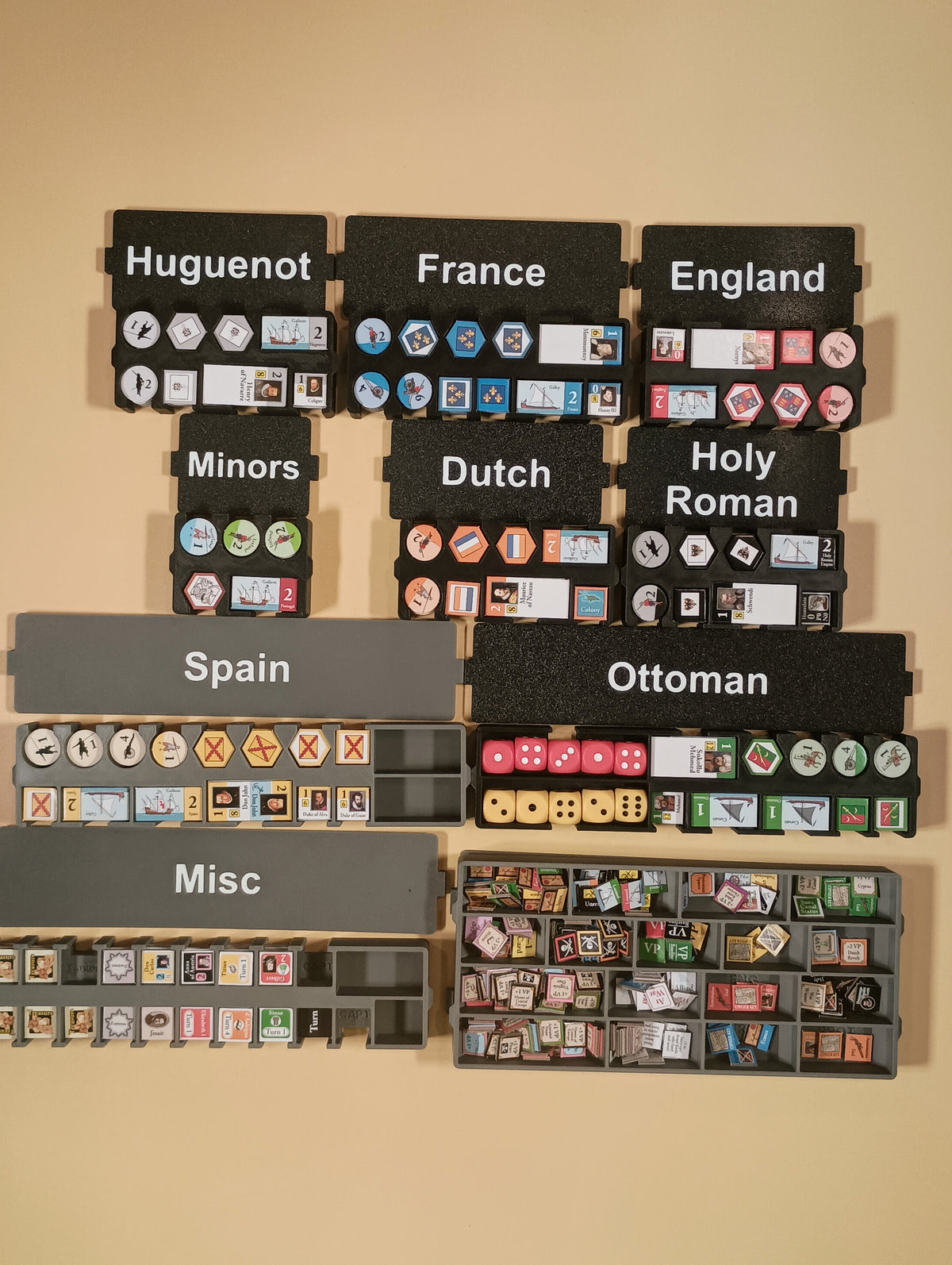 Virgin Queen Board Game Organizer & Insert