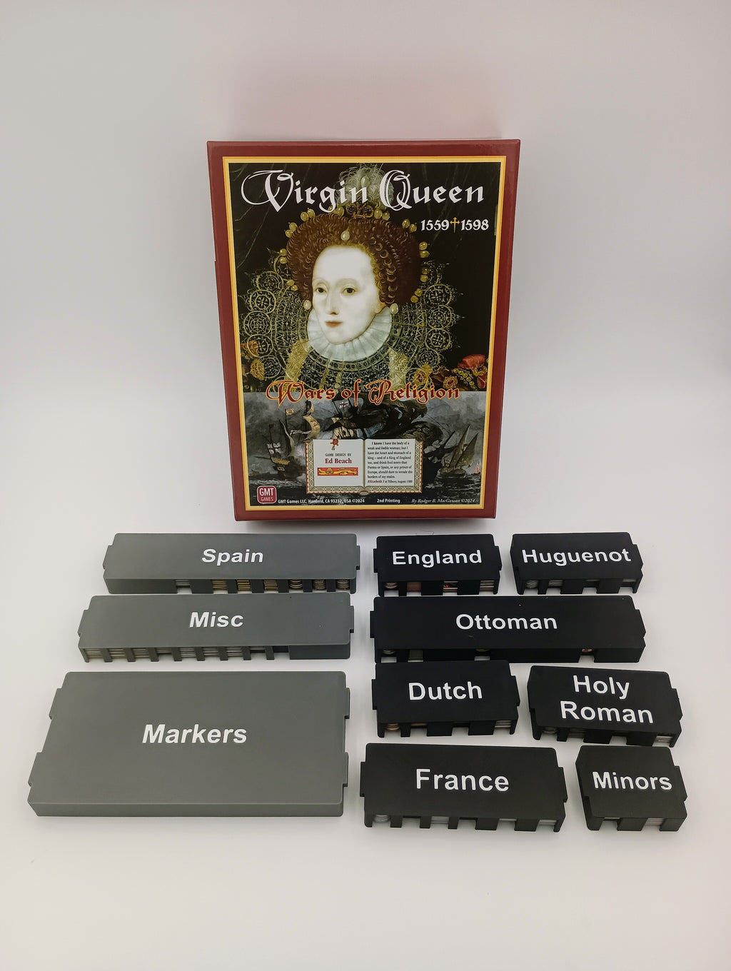 Virgin Queen Board Game Organizer & Insert