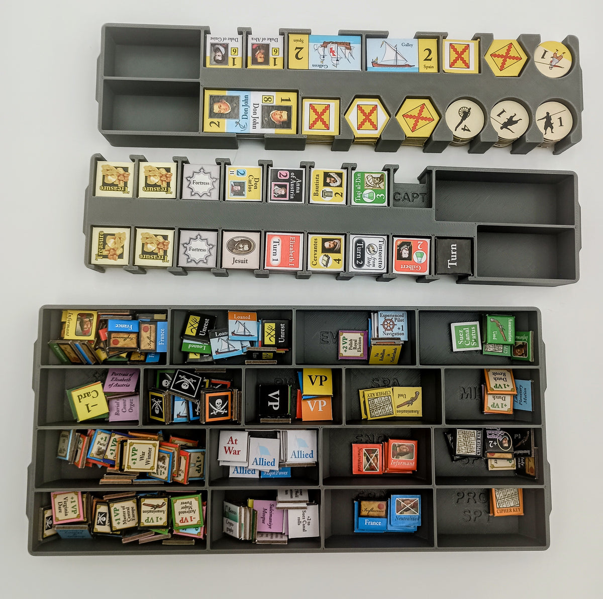 Virgin Queen Board Game Organizer & Insert