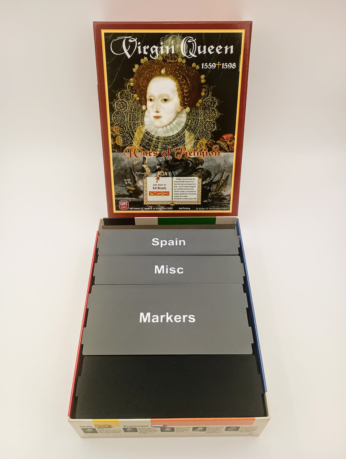 Virgin Queen Board Game Organizer & Insert