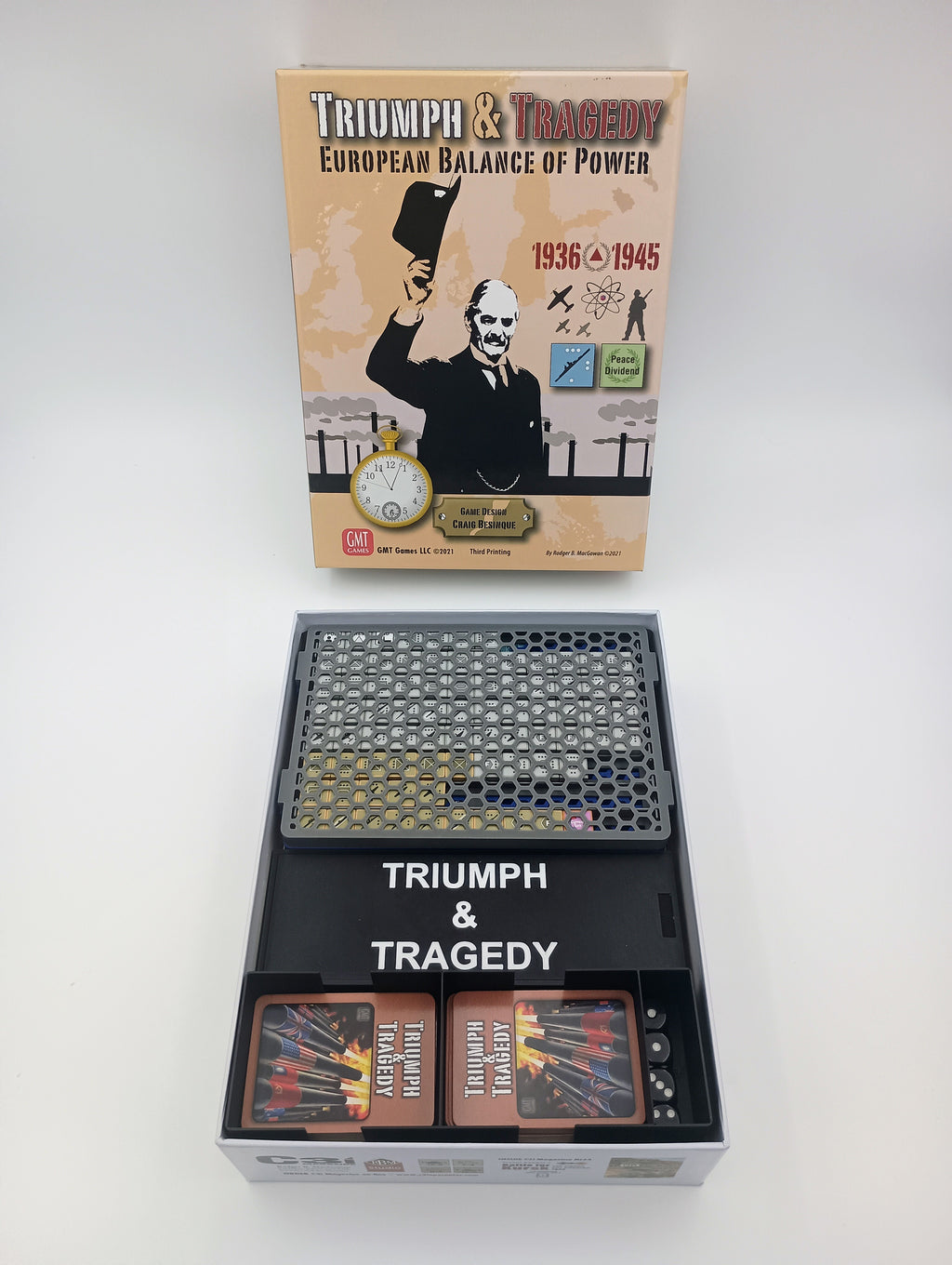 Triumph & Tragedy Board Game Organizer & Insert