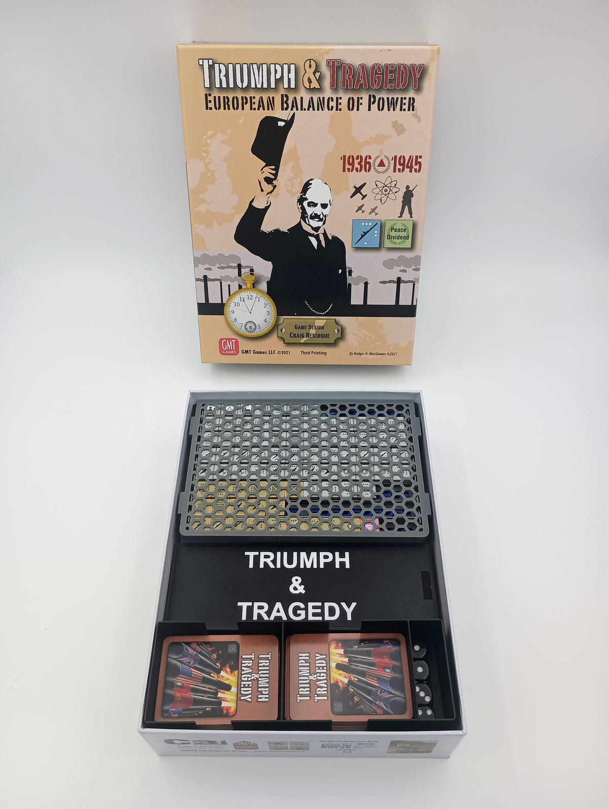 Triumph & Tragedy Board Game Organizer & Insert