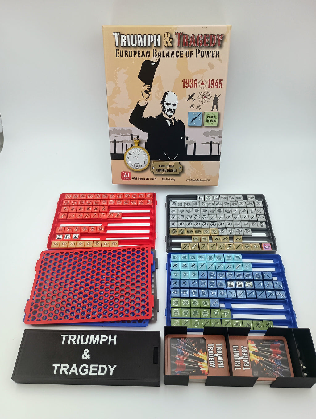 Triumph & Tragedy Board Game Organizer & Insert