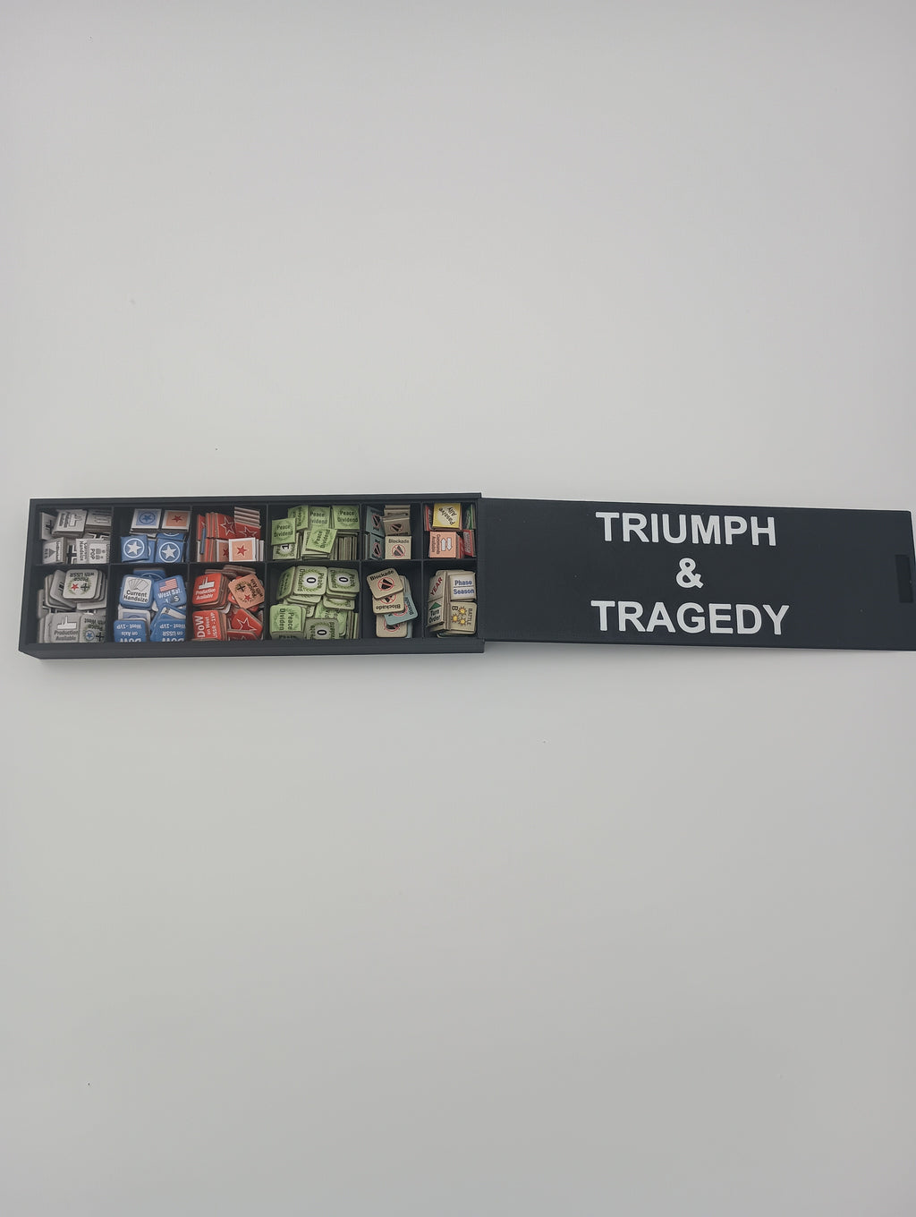 Triumph & Tragedy Board Game Organizer & Insert