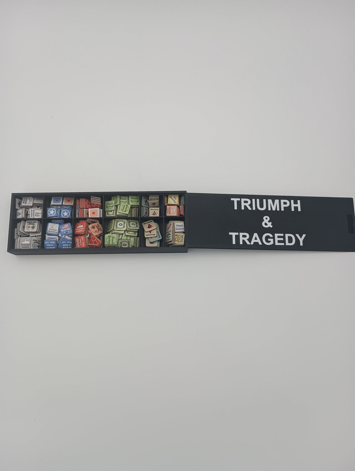 Triumph & Tragedy Board Game Organizer & Insert