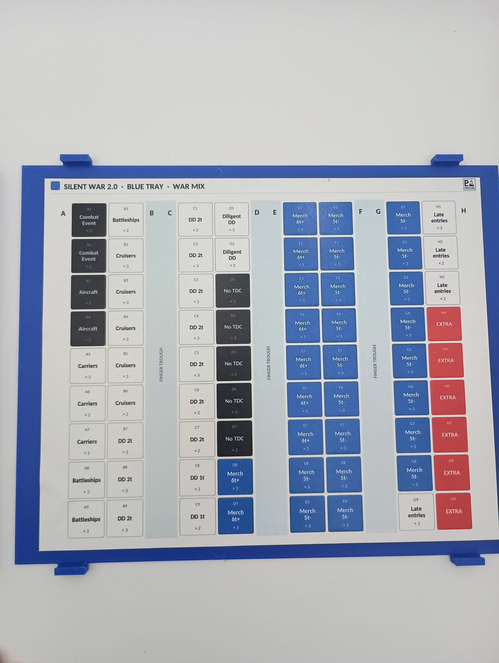 Silent War 2.0 Game Insert / Organizer