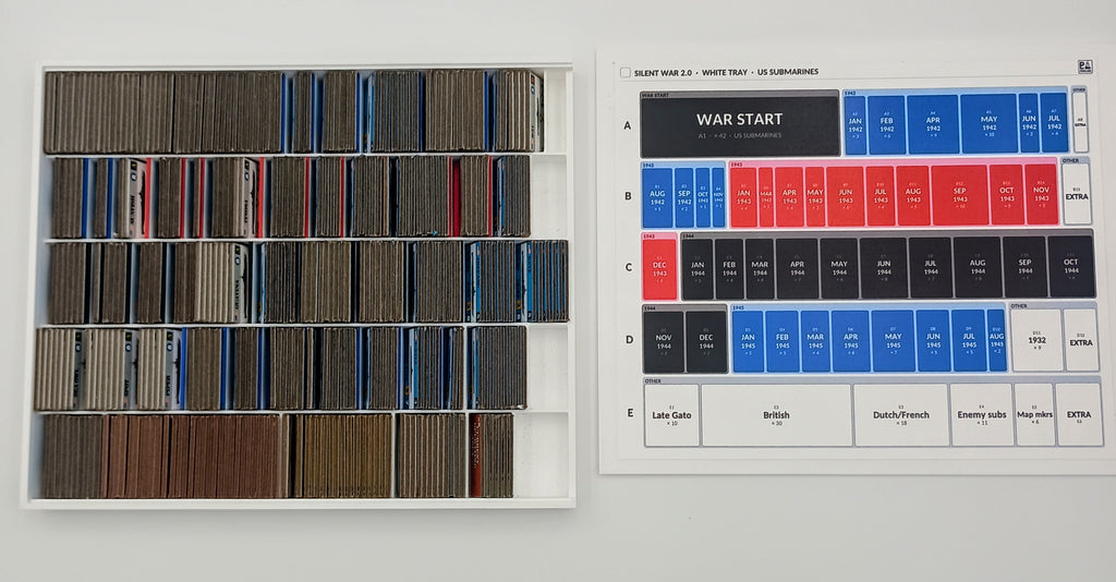 Silent War 2.0 Game Insert / Organizer