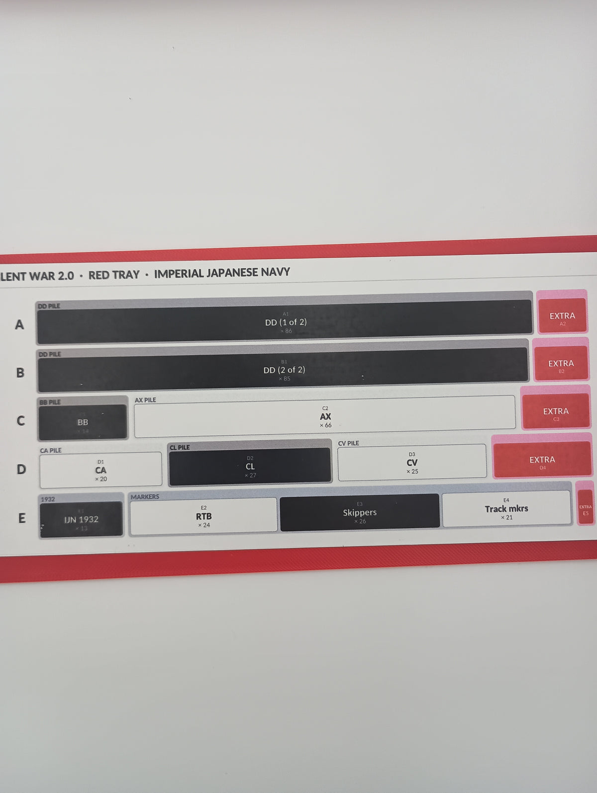 Silent War 2.0 Game Insert / Organizer