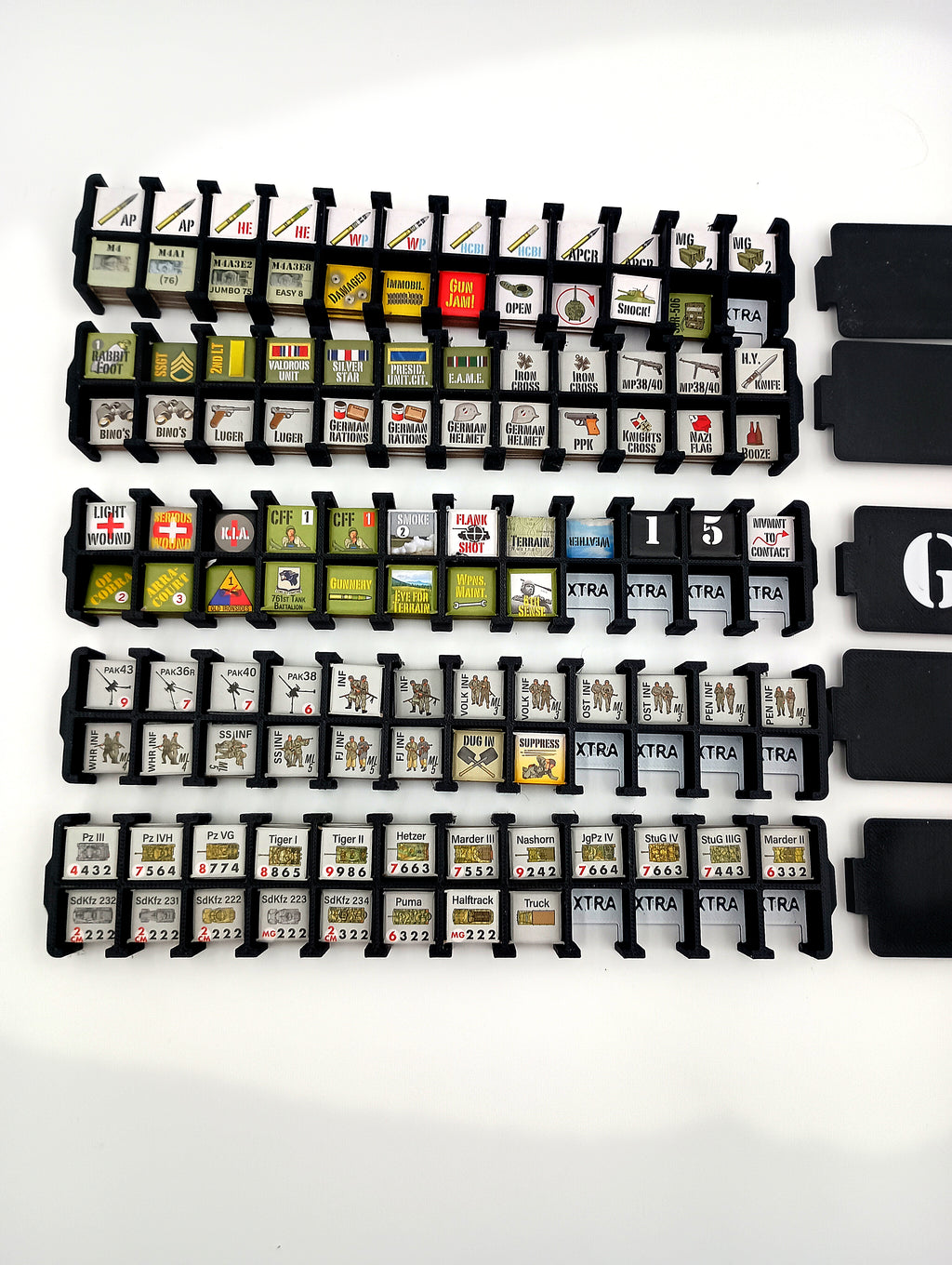 American Tank Ace Board Game Organizer & Insert