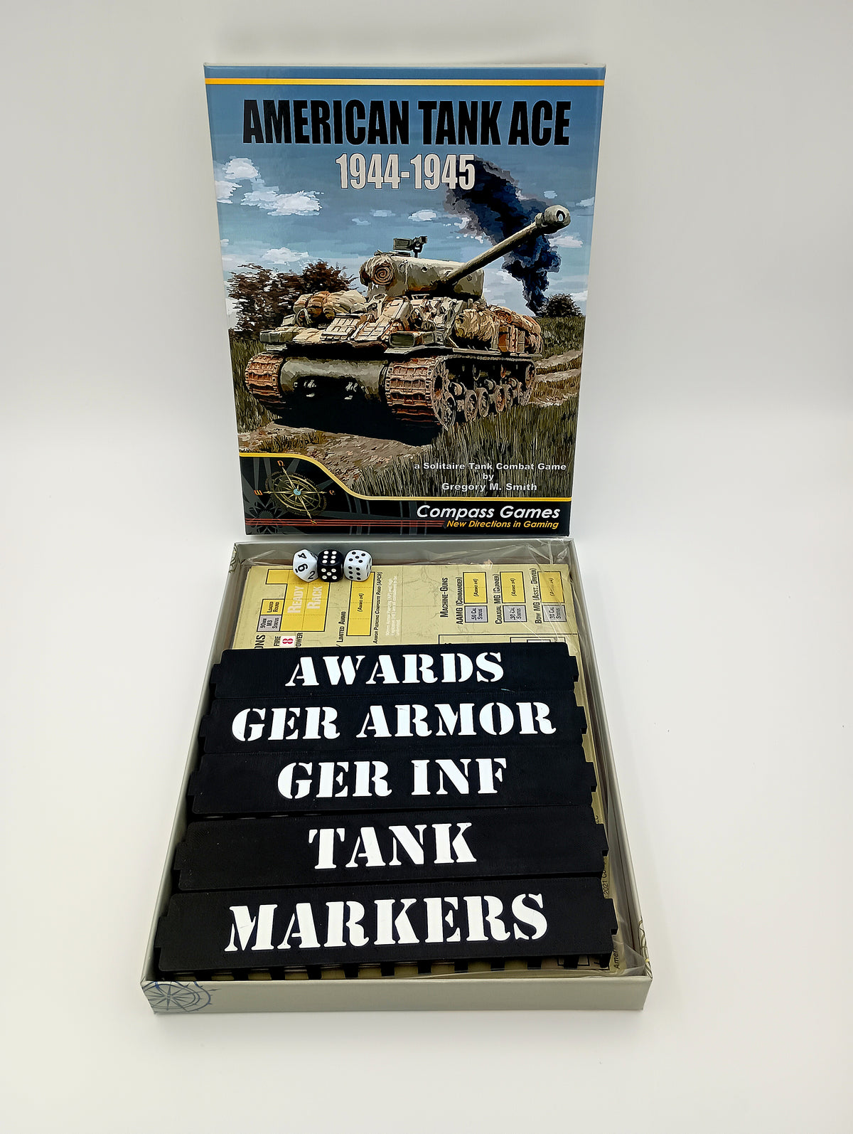 American Tank Ace Board Game Organizer & Insert
