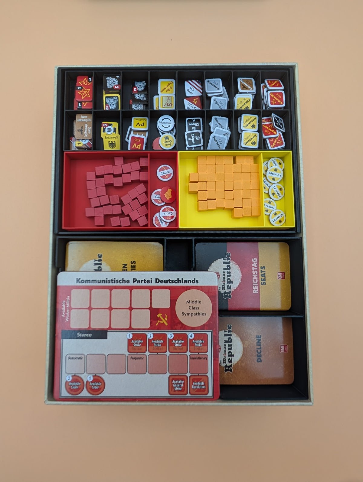 The Weimar Republic Board Game Organizer & Insert