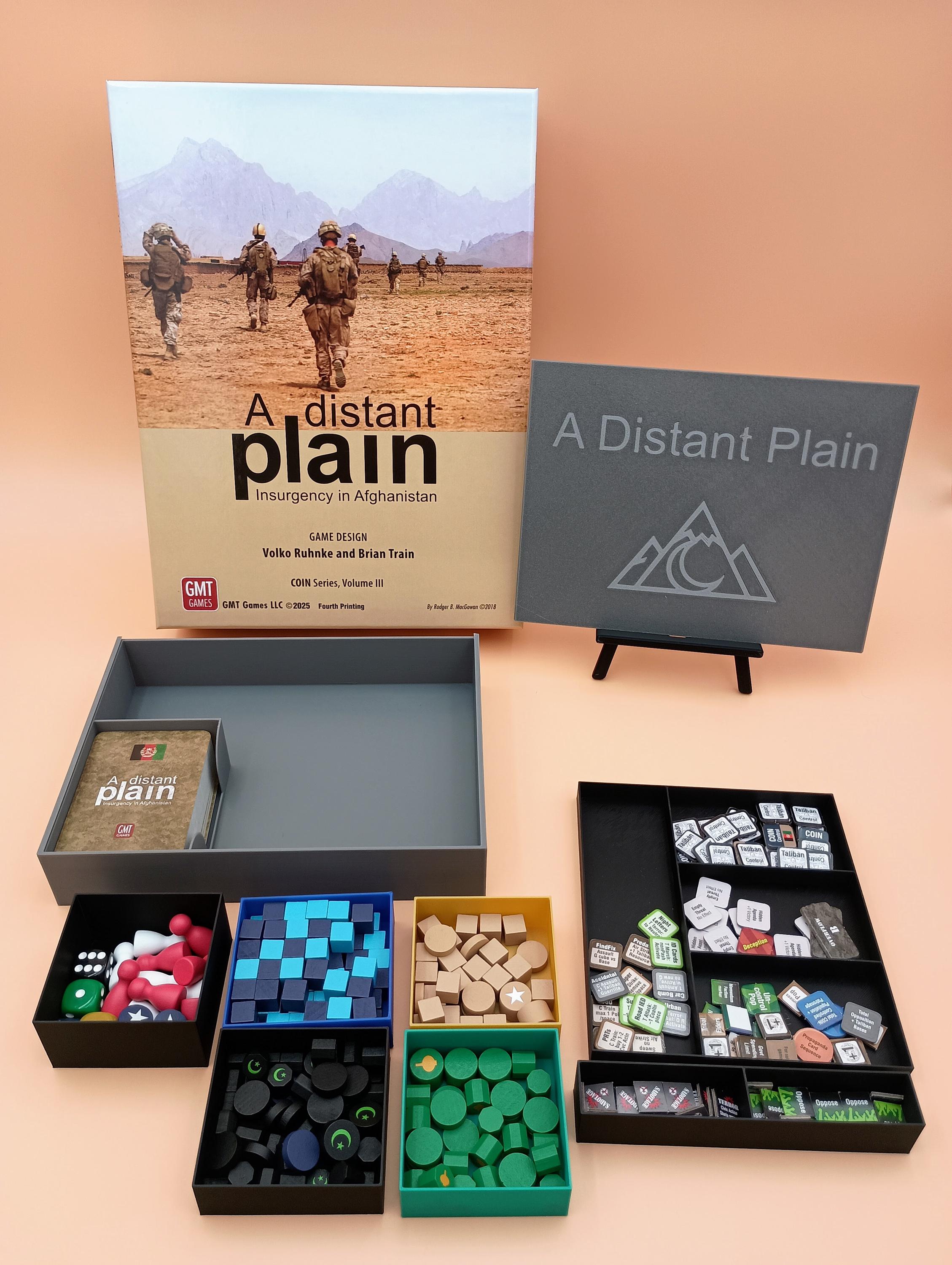 A Distant Plain COIN Volume III Board Game Storage and Organizer