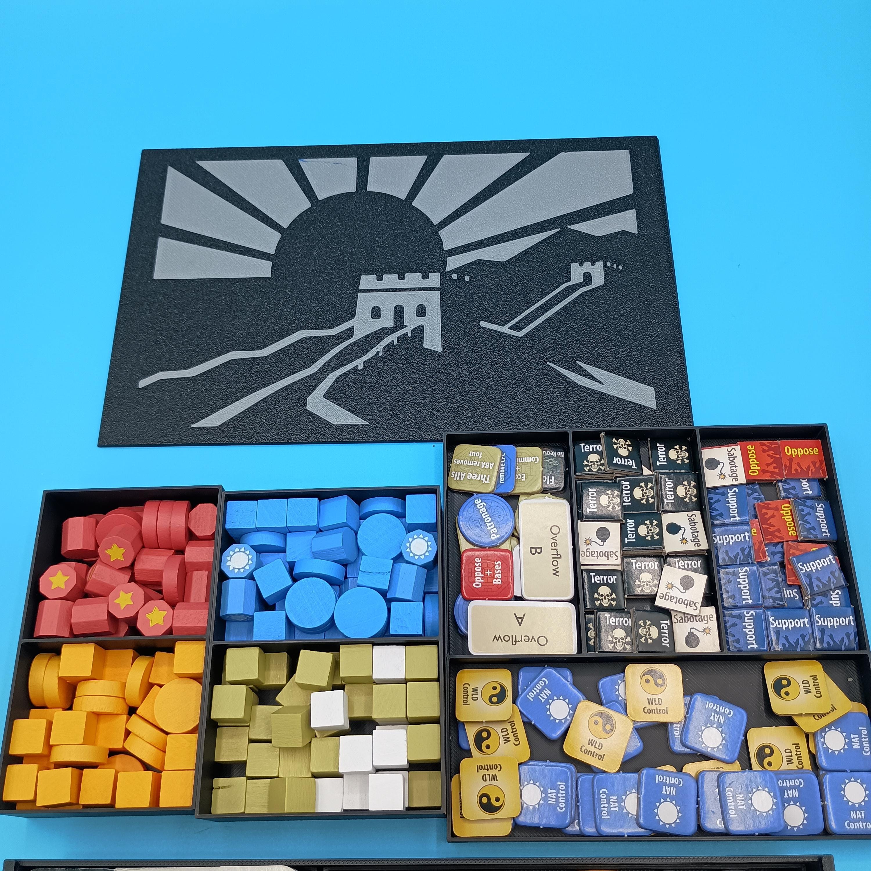 China's War Game Insert/Organizer with Sliding Dovetail Lid