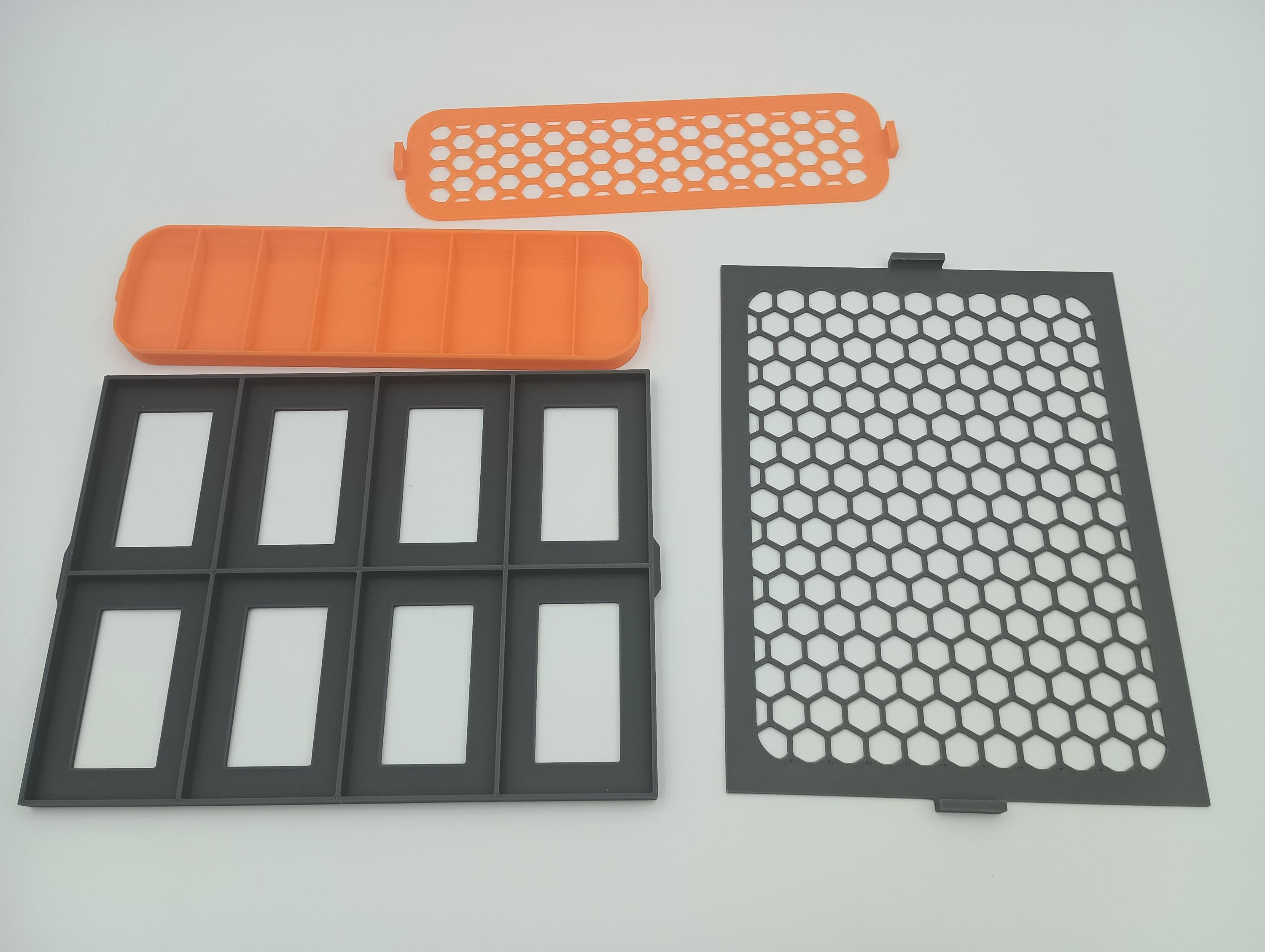 1830 Board Game Organizer and Insert with Snapping Lids for Hex Storage