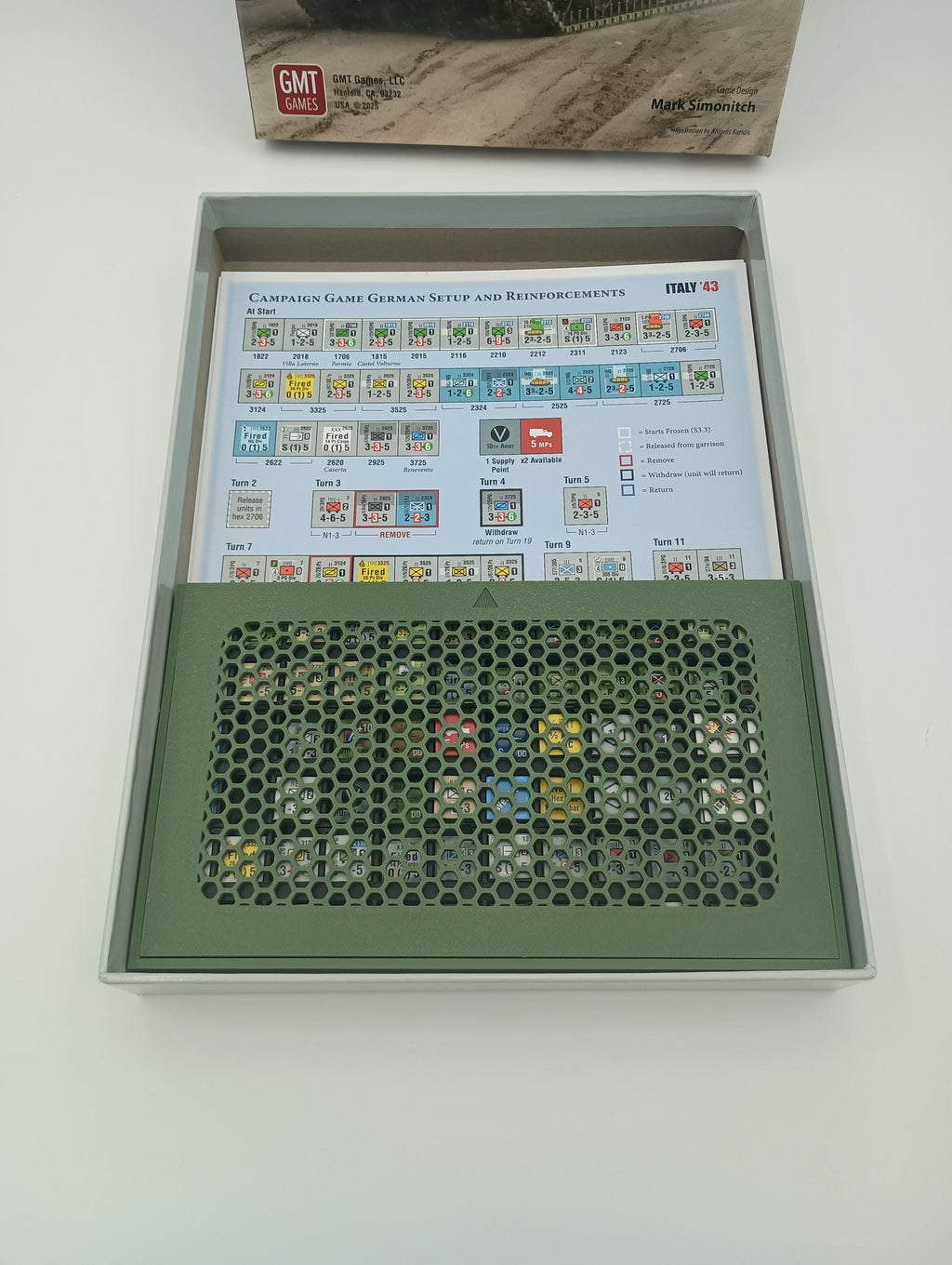 Italy 43 Board Game Counter Storage Organizer
