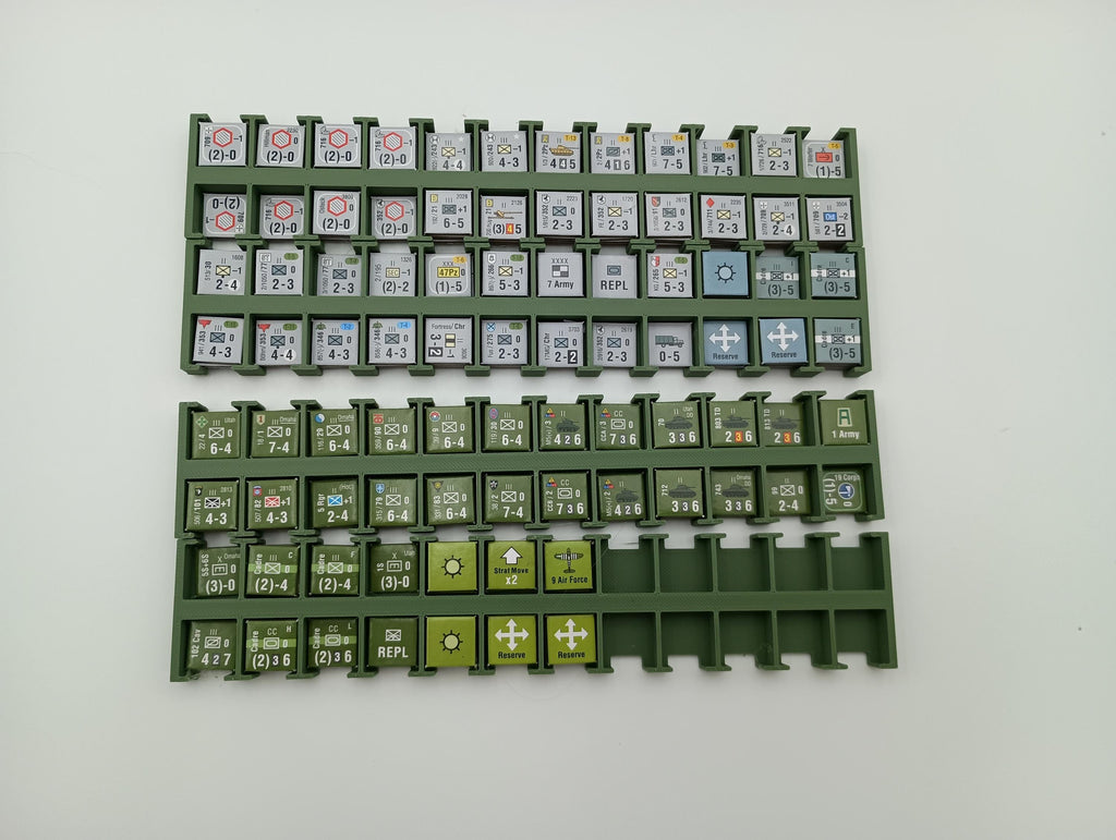 Normandy 44 Counter Organizer: Wargame Storage Insert for Mark Simonitch Games