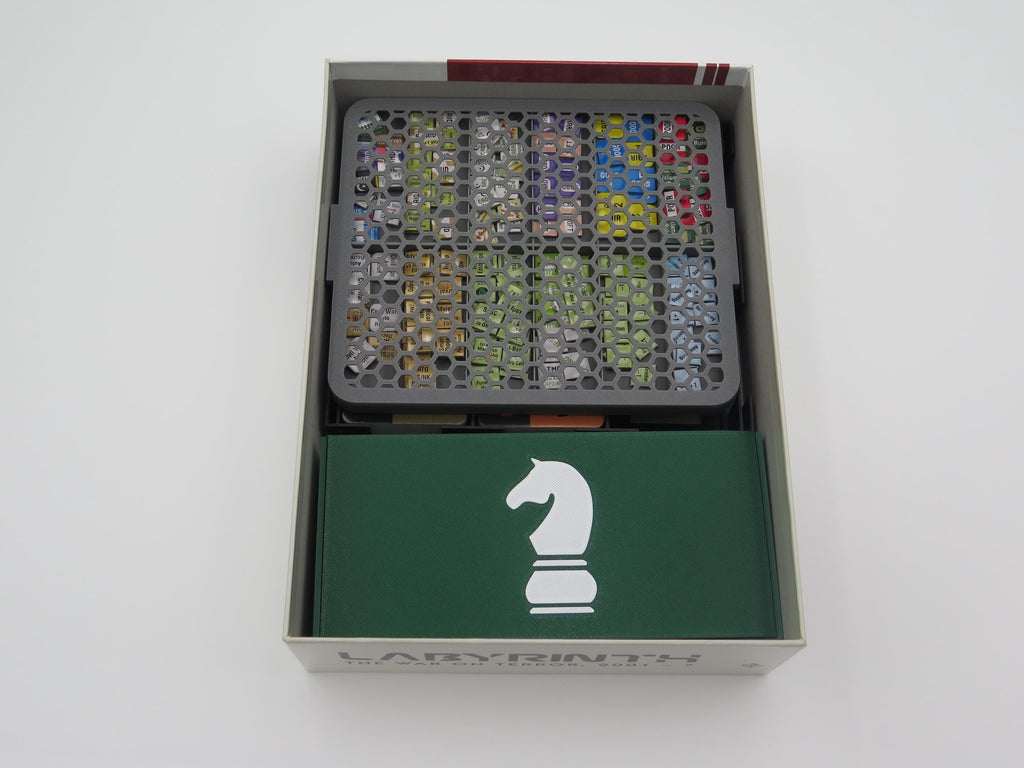 Labyrinth: The War on Terror Board Game Organizer & Insert. Compatible with all expansions.
