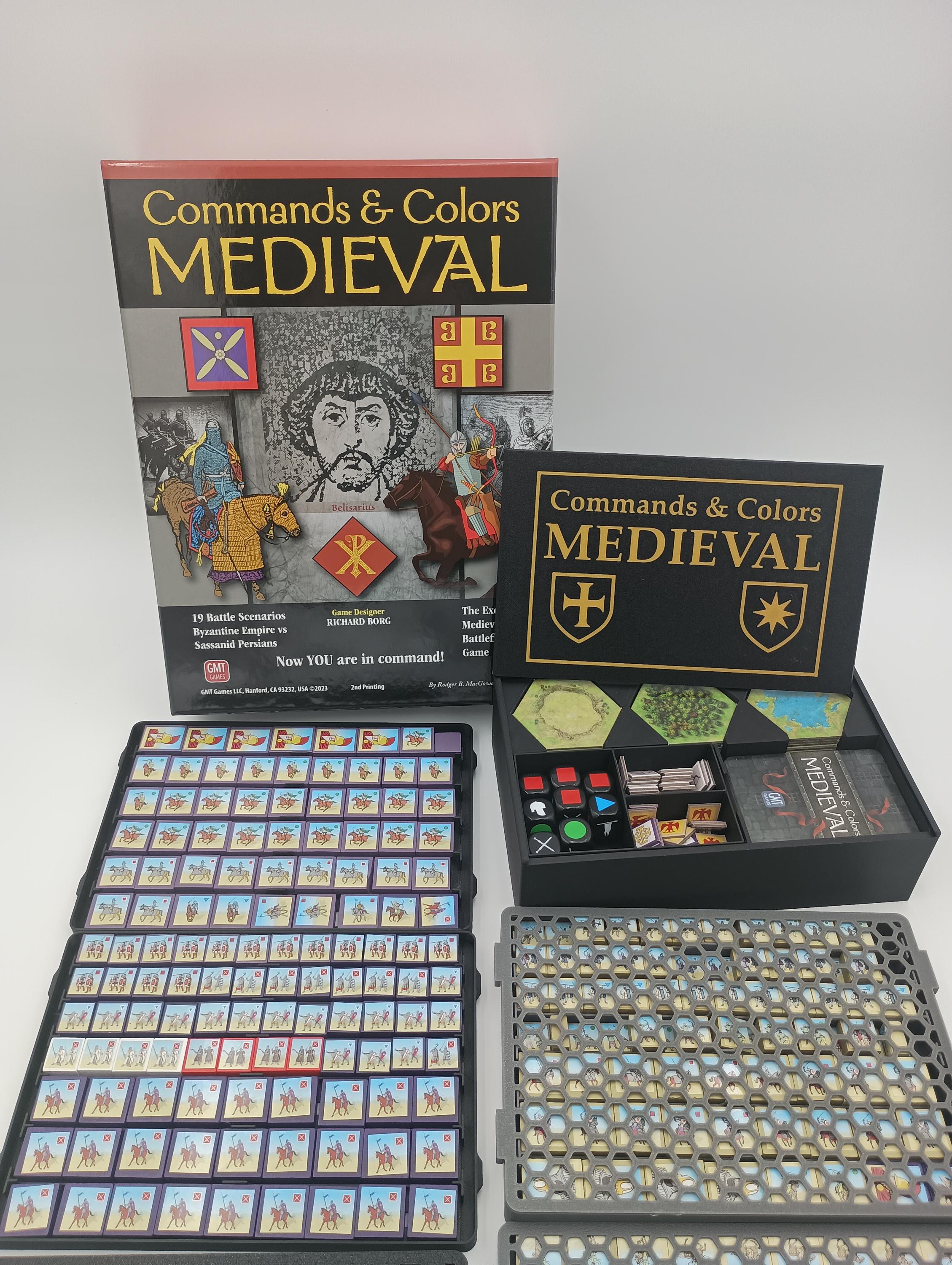 Commands and Colors Medieval Storage Organizer: Crusades Expansion Compatible with Snapping Lids