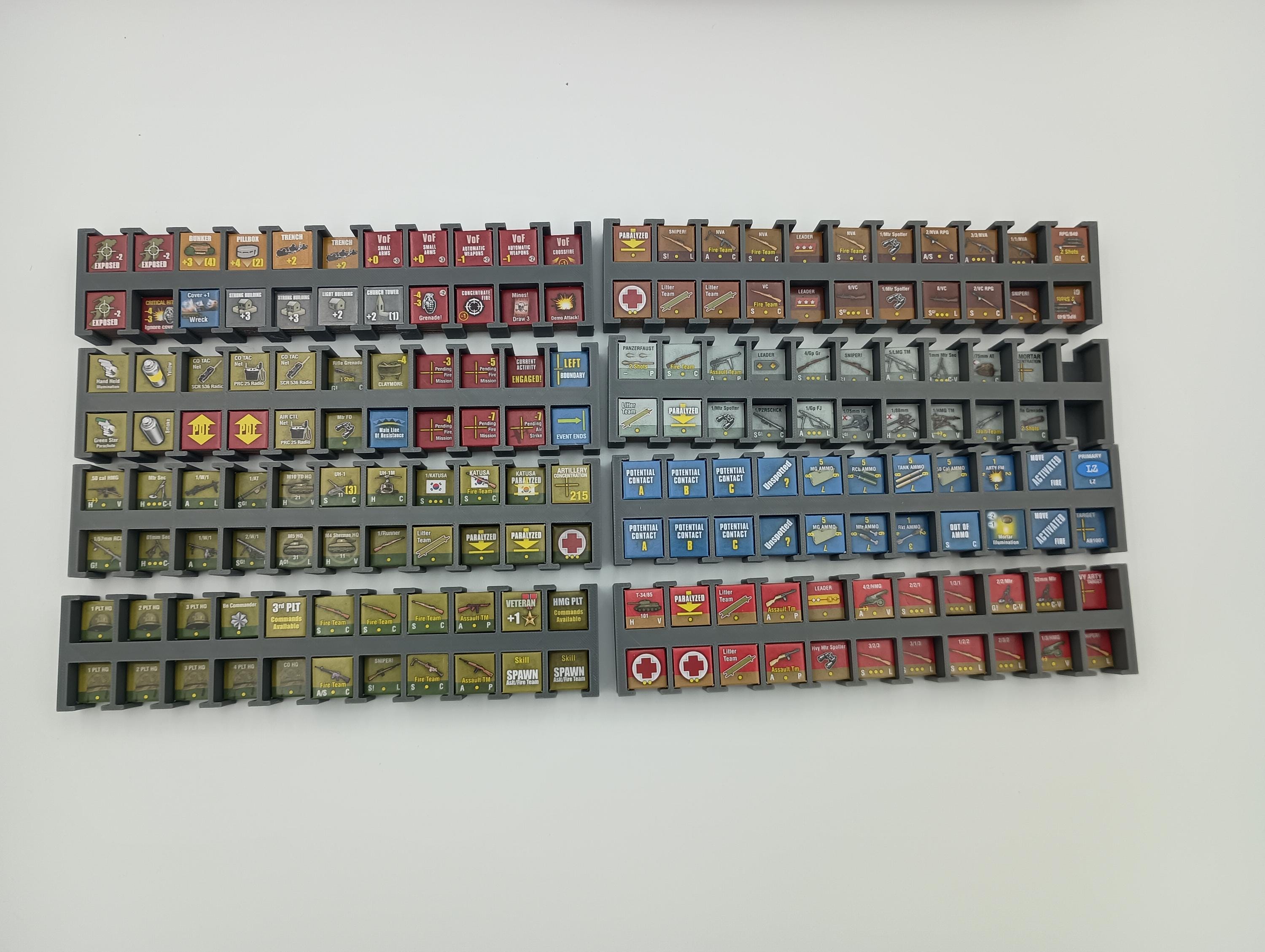 Fields of Fire Deluxe: Board Game Insert & Organizer