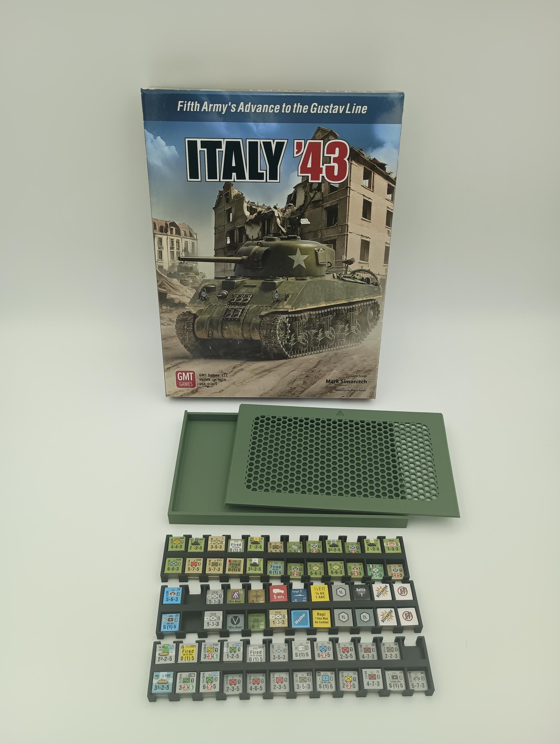 Italy 43 Board Game Counter Storage Organizer