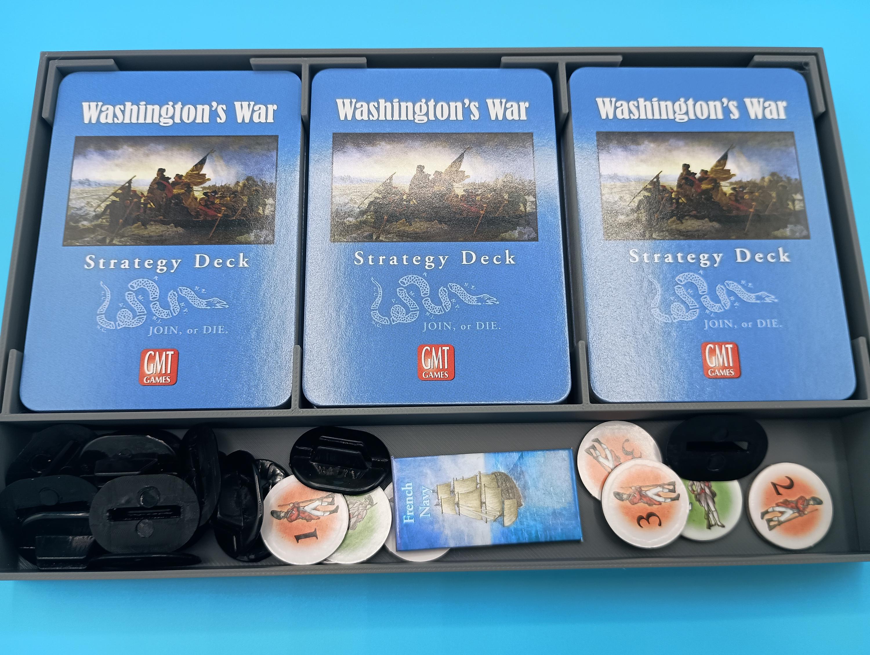 Washington's War Game Organizer Insert: GMT Board Game Storage
