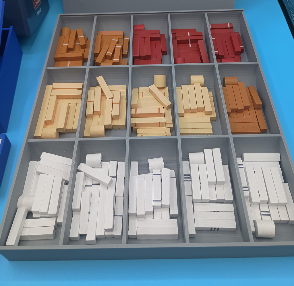Atlantic Chase Board Game Insert / Organizer. Stacking Counter Trays & Trajectory Marker Storage Solution