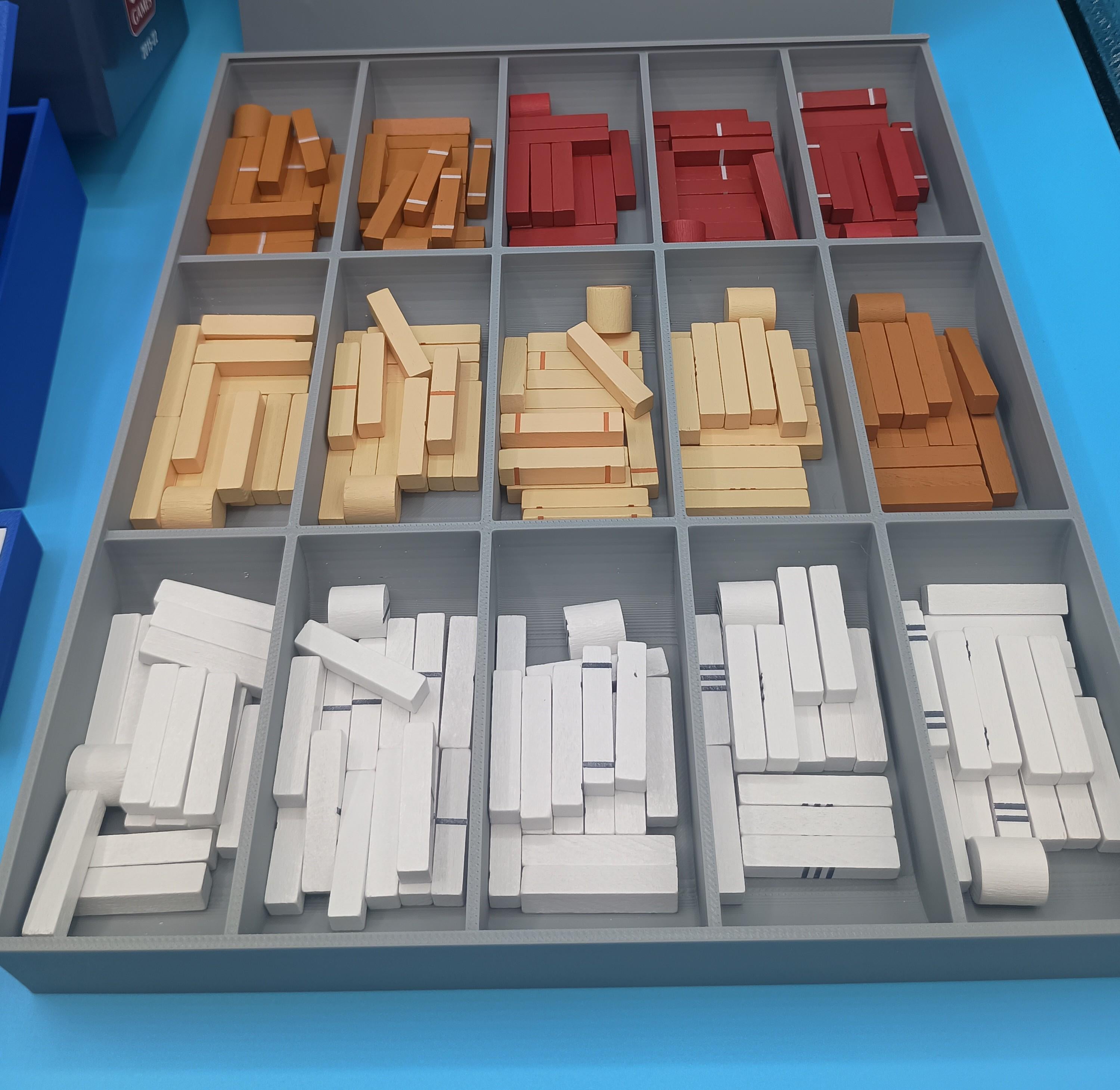 Atlantic Chase Board Game Insert / Organizer. Stacking Counter Trays & Trajectory Marker Storage Solution