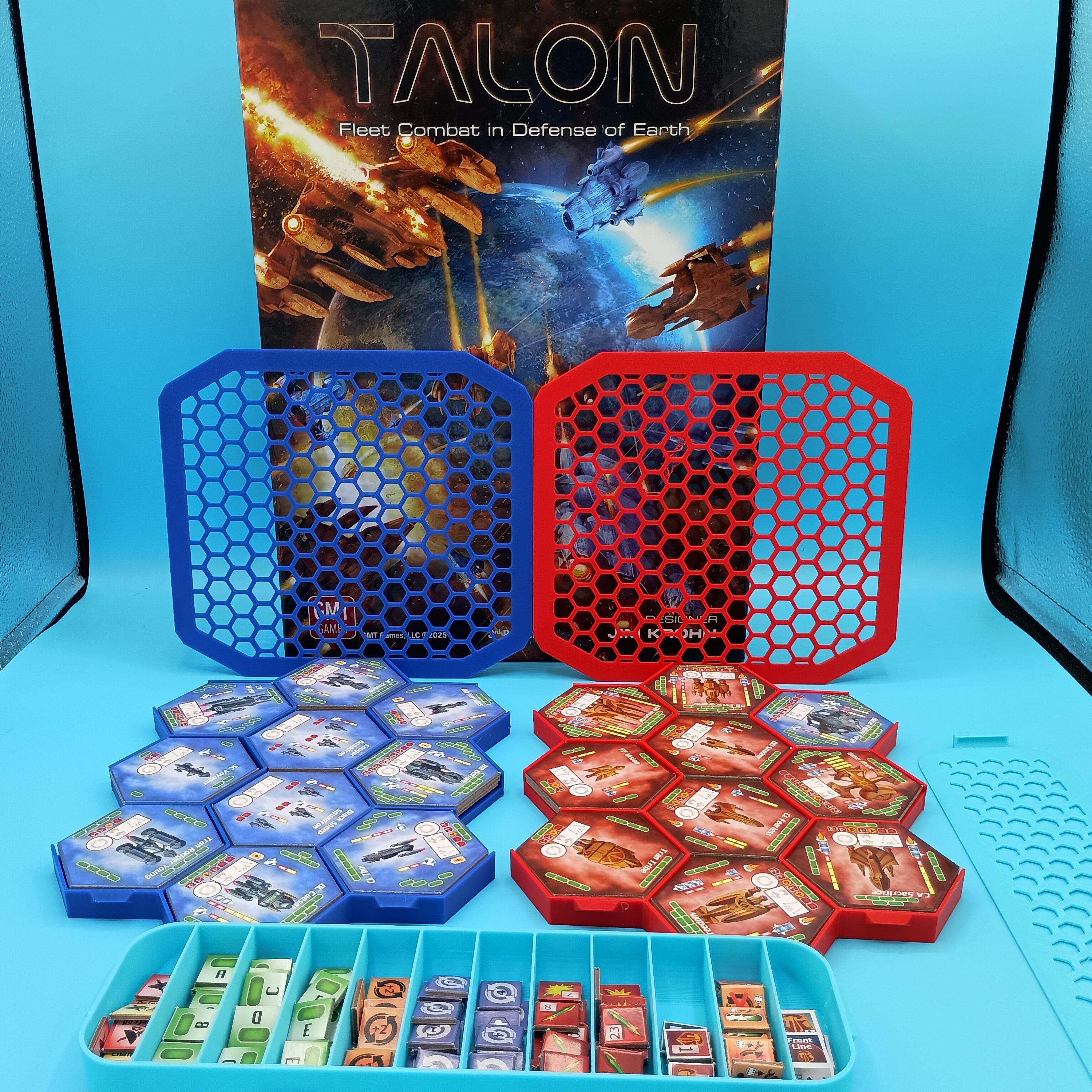 Talon Board Game Organizer: GMT Games Tile & Counter Storage