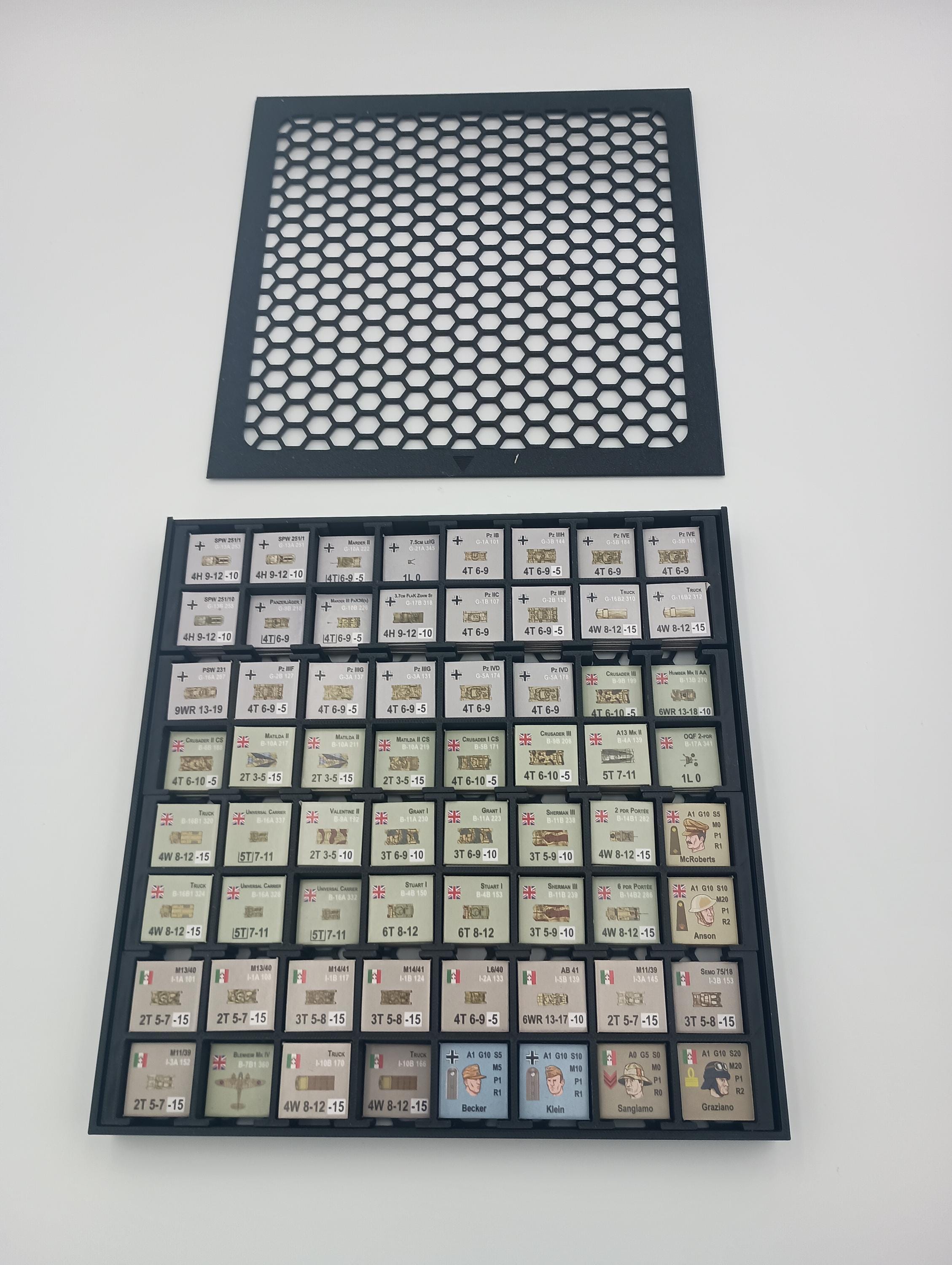 Panzer North Africa Game Insert/Organizer