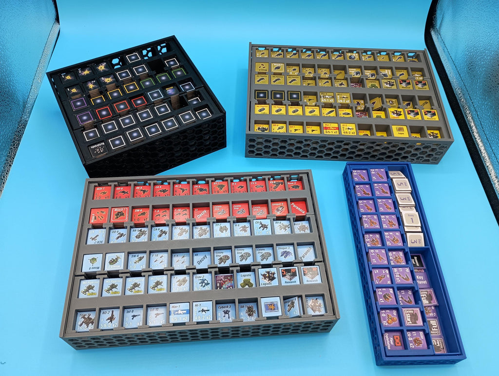 Space Empires 4X Organizer: All Expansions Compatible, Board Game Insert