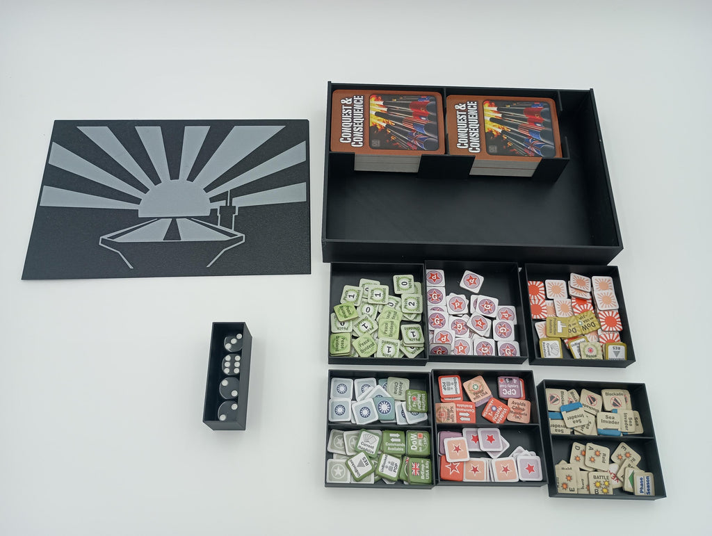 Conquest & Consequence Game Storage Organizer