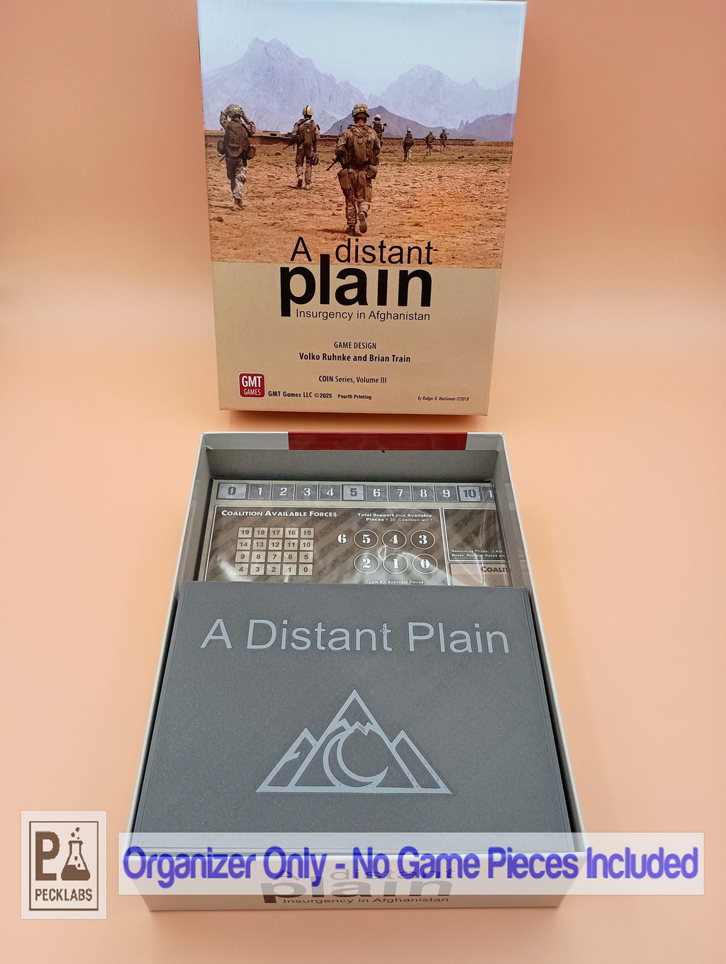 A Distant Plain COIN Volume III Board Game Storage and Organizer