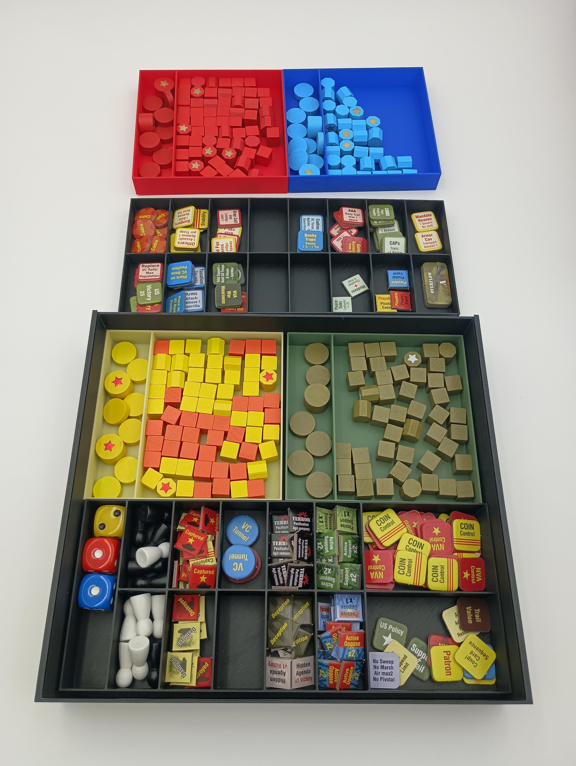 Fire in the Lake and All Expansions Game Insert/Organizer