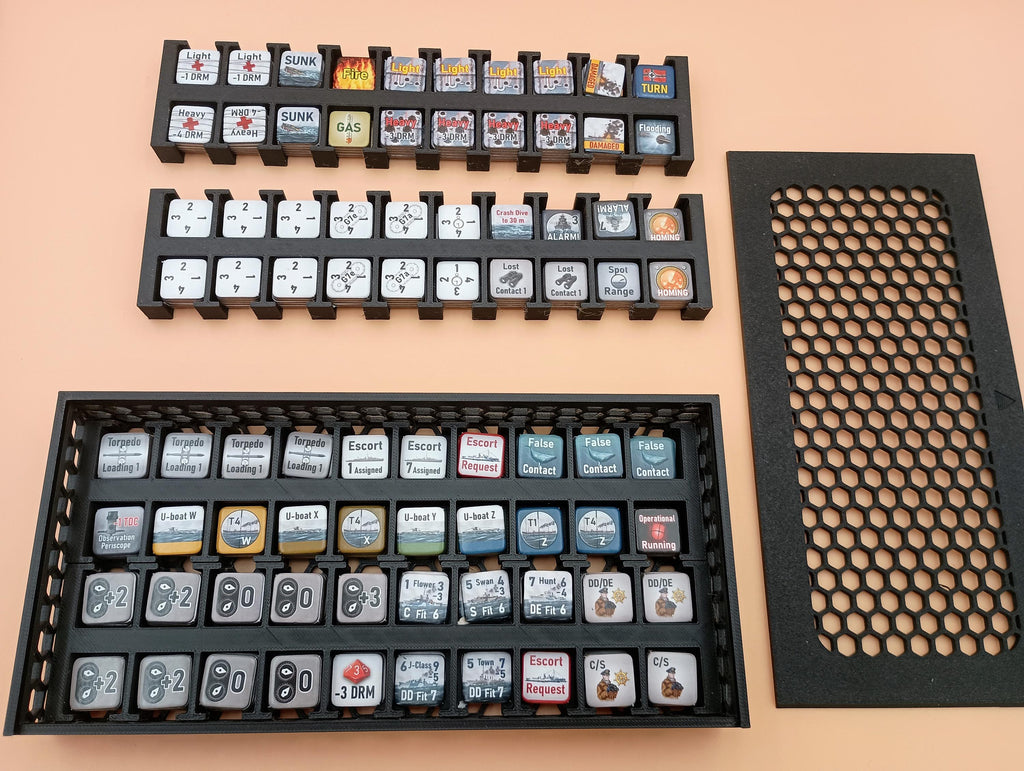 Wolfpack: North Atlantic Convoy Struggles Game Organizer and Insert