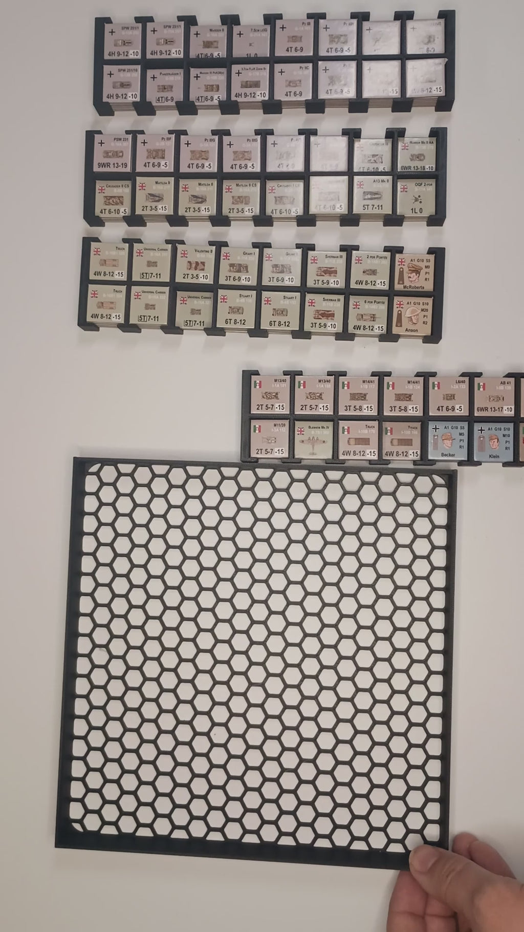 Panzer North Africa Game Insert/Organizer