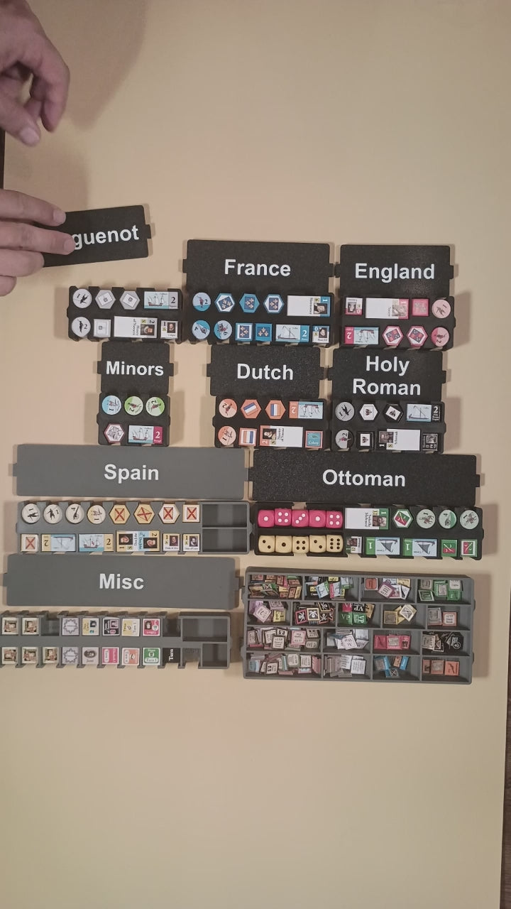 Virgin Queen Board Game Organizer & Insert